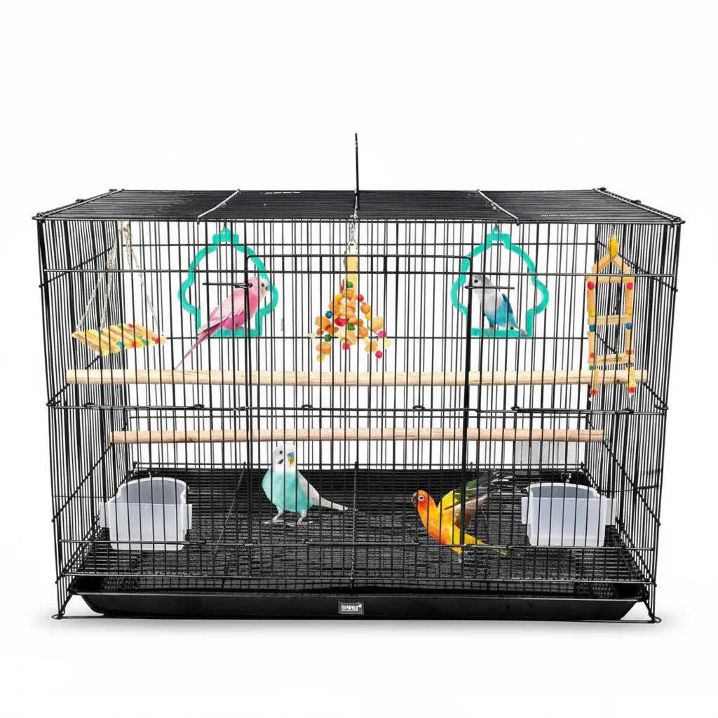Customised Iron Cages with Accessories & Toys for Birds, Livestock & Pets