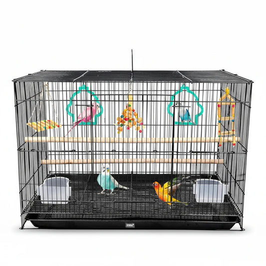 Customised Iron Cages with Accessories & Toys for Birds, Livestock & Pets