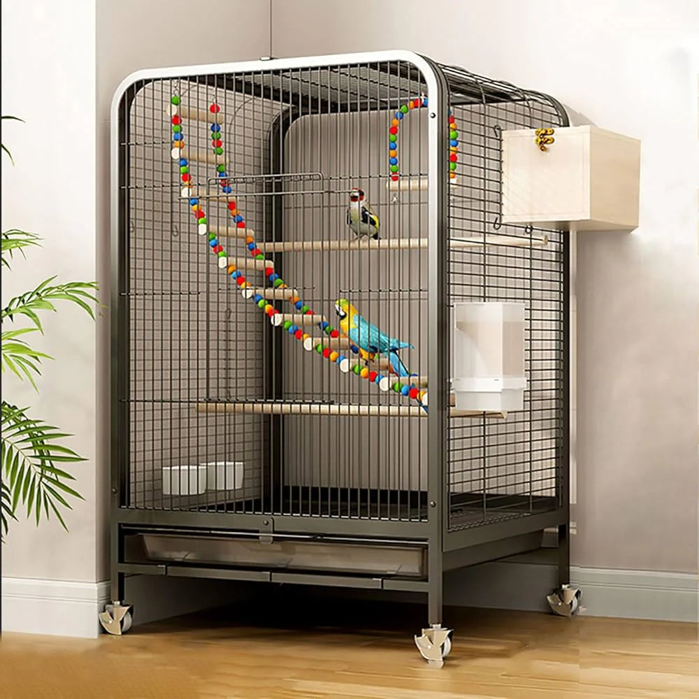 Customised Iron Cages with Accessories & Toys for Birds, Livestock & Pets