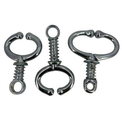 Stainless Steel Bull Nose Ring With Spring