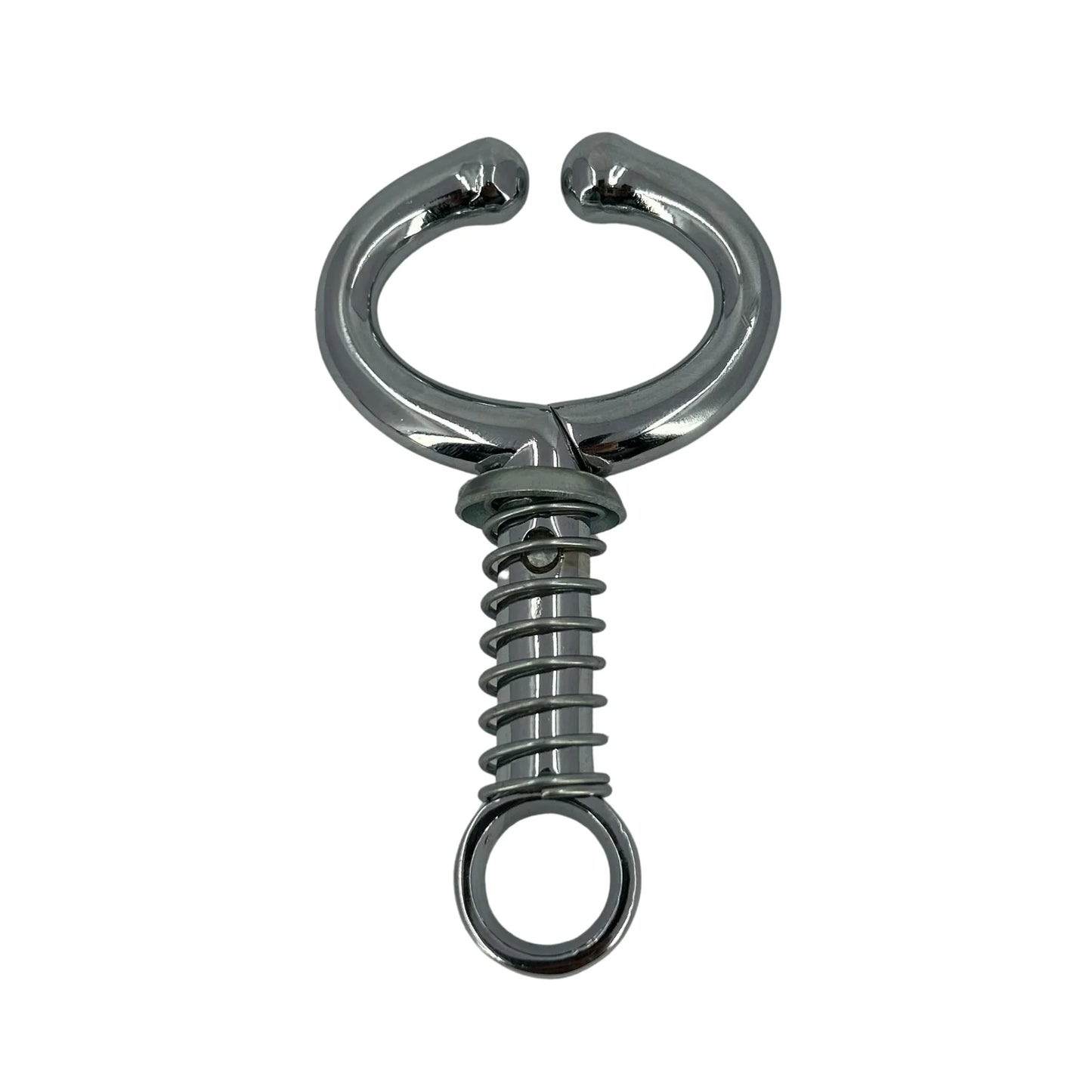 Stainless Steel Bull Nose Ring With Spring