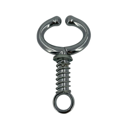Stainless Steel Bull Nose Ring With Spring